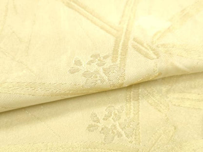 平和屋着物＊夏物 六通柄袋帯 草花文 金銀糸 正絹 逸品 DAAT1673cm