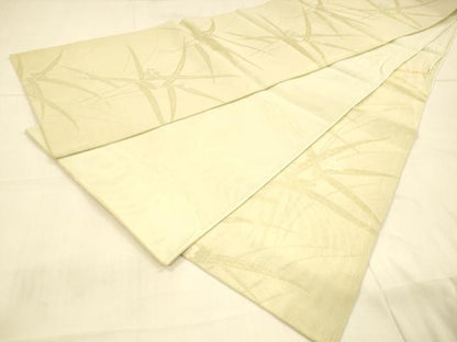平和屋着物＊夏物 六通柄袋帯 草花文 金銀糸 正絹 逸品 DAAT1673cm