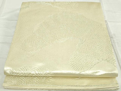 平和屋着物◎六通柄袋帯　老松　金糸　正絹　逸品　DAAT2508qa