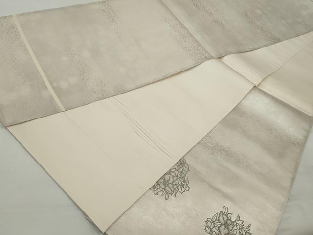 平和屋着物◎太鼓柄袋帯 花丸文 銀糸 正絹 逸品 DAAT2731qa