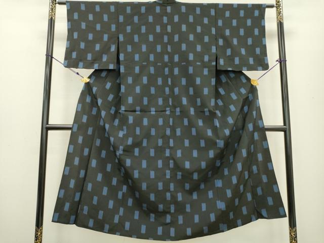 平和屋着物▽上質なお召 単衣 短冊文 正絹 逸品 DAAT3641fe