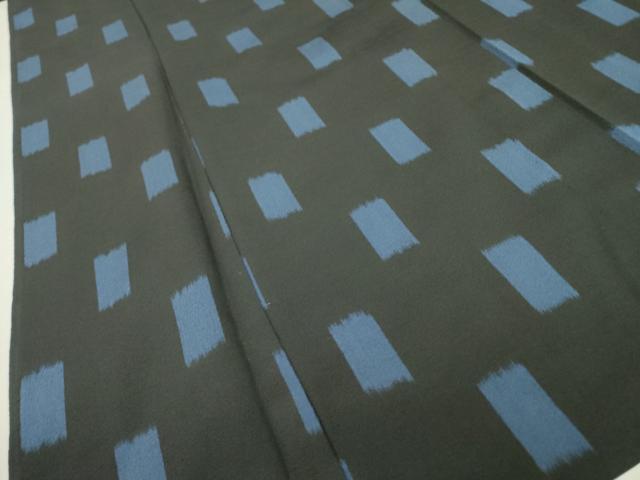 平和屋着物▽上質なお召 単衣 短冊文 正絹 逸品 DAAT3641fe