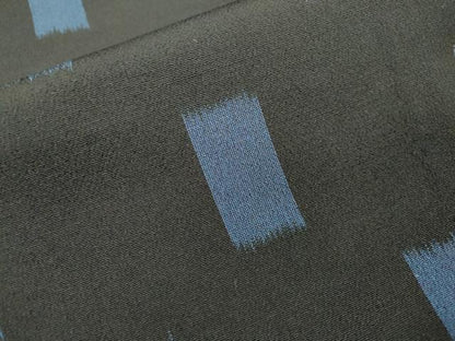 平和屋着物▽上質なお召 単衣 短冊文 正絹 逸品 DAAT3641fe