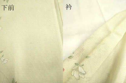 平和屋着物＊夏物　小紋　絽　草花文　洗える着物　DAAT4039du