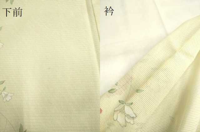 平和屋着物＊夏物　小紋　絽　草花文　洗える着物　DAAT4039du