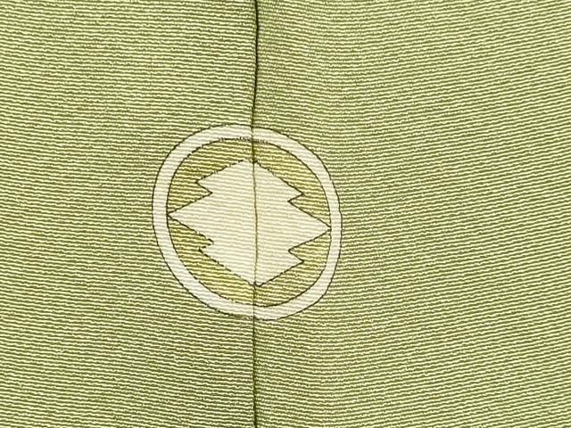 平和屋着物▽上質な色無地 単衣 メロンイエロー色 正絹 逸品 DAAT4426du