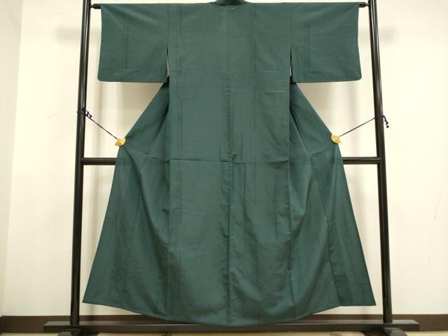 平和屋着物▽本塩沢 単衣 110亀甲 霞文 正絹 逸品 DAAT4440du