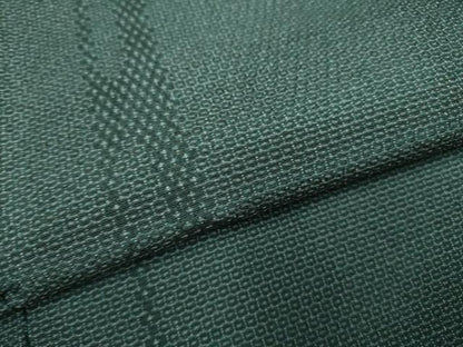 平和屋着物▽本塩沢 単衣 110亀甲 霞文 正絹 逸品 DAAT4440du