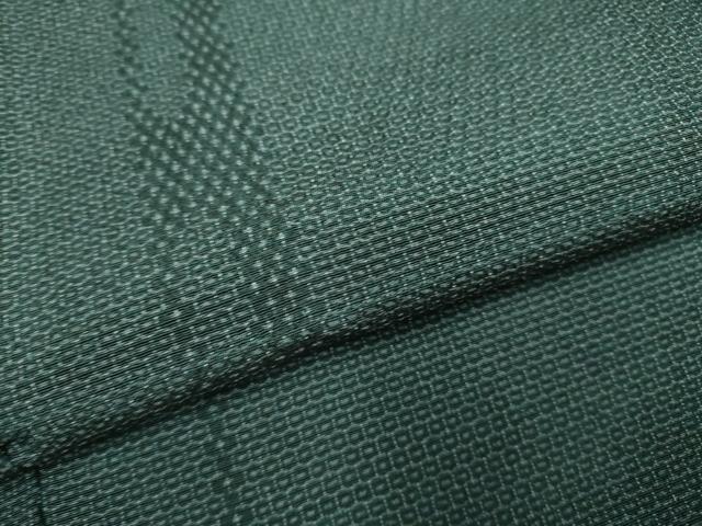 平和屋着物▽本塩沢 単衣 110亀甲 霞文 正絹 逸品 DAAT4440du