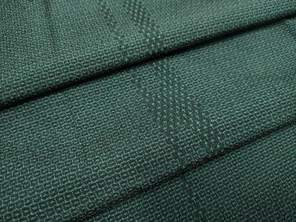 平和屋着物▽本塩沢 単衣 110亀甲 霞文 正絹 逸品 DAAT4440du