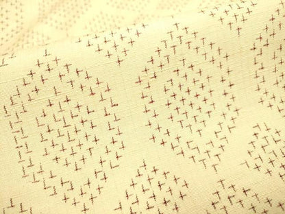平和屋着物▽上質な紬 単衣 亀甲文 正絹 逸品 DAAT4441du
