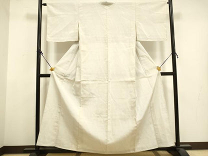 平和屋着物▽本塩沢 単衣 110亀甲 斜線文 正絹 逸品 DAAT4442du