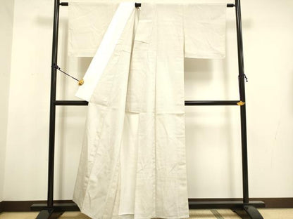 平和屋着物▽本塩沢 単衣 110亀甲 斜線文 正絹 逸品 DAAT4442du