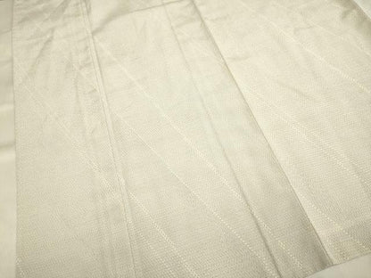 平和屋着物▽本塩沢 単衣 110亀甲 斜線文 正絹 逸品 DAAT4442du