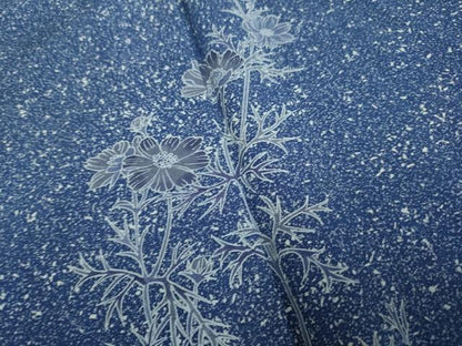 平和屋着物▽豪華色留袖 単衣 作家物 コスモス たたき染め 正絹 逸品 未使用 DAAT4447du