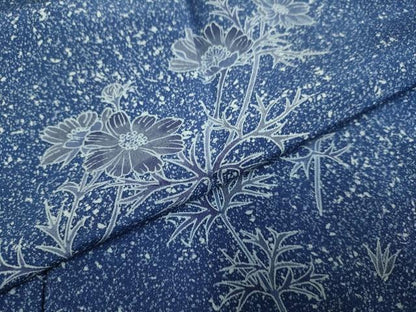 平和屋着物▽豪華色留袖 単衣 作家物 コスモス たたき染め 正絹 逸品 未使用 DAAT4447du