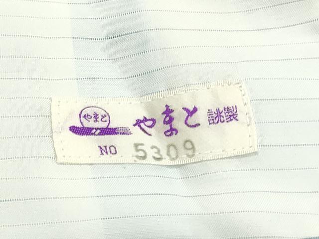 平和屋着物＊夏物 小紋 絽 草花間道 やまと誂製 洗える着物 未使用 DAAV9878sf