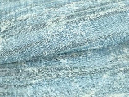 平和屋着物＊夏物　小千谷ちぢみ　霞文　麻　逸品　DAAW0945op