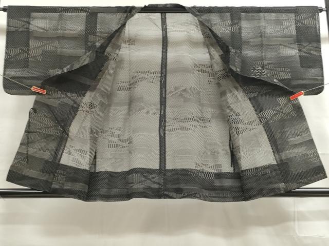 平和屋着物▽道中着 スリーシーズン 春夏秋 塵除け 幾何学文様 正絹 逸品 DAAT5562ud