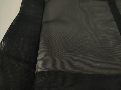 平和屋着物▽羽織 スリーシーズン 春夏秋 塵除け 舞葉文 黒地 正絹 逸品 DAAT5564ud