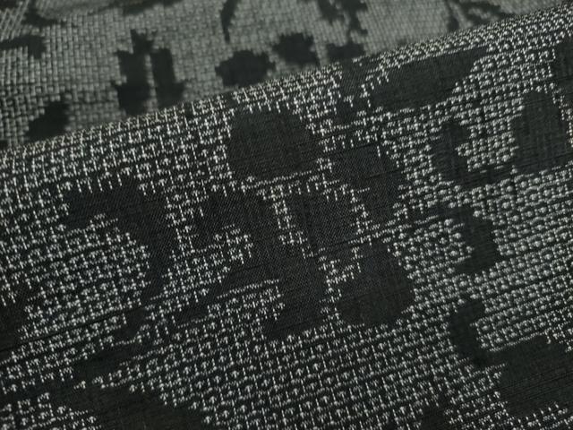 平和屋着物▽上質な紬 単衣 100亀甲 花唐草文 正絹 逸品 DAAT5976ud