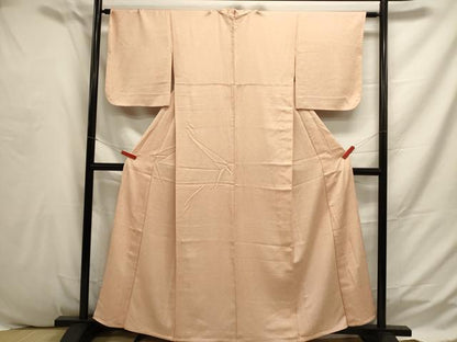 平和屋着物▽上質な小紋　単衣　霞文　正絹　逸品　DAAT6518op