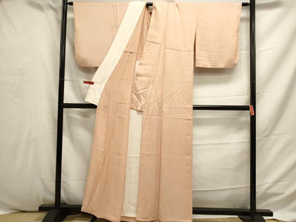 平和屋着物▽上質な小紋　単衣　霞文　正絹　逸品　DAAT6518op