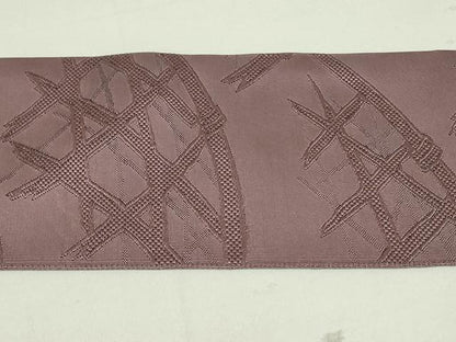 平和屋着物●綴れ 八寸名古屋帯 籬文 京紫色 正絹 逸品 DAAT7667ob