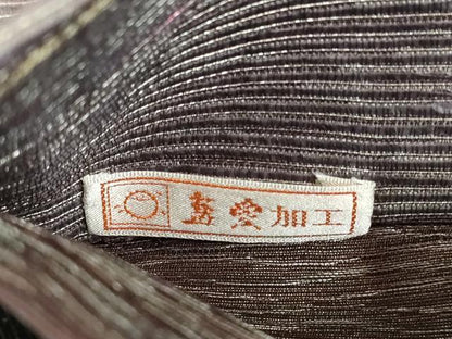 平和屋着物●六通柄袋帯 抽象文様 金糸 手もみ箔 正絹 逸品 DAAT7711ob