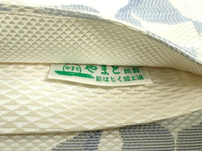 平和屋着物●本場筑前博多織 六通柄袋帯 花唐草文 やまと誂製 正絹 逸品 DAAT7734ob
