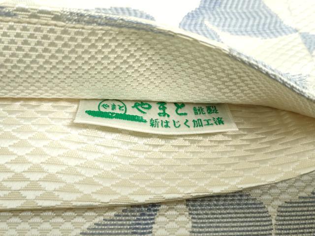 平和屋着物●本場筑前博多織 六通柄袋帯 花唐草文 やまと誂製 正絹 逸品 DAAT7734ob