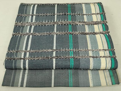 平和屋着物●太鼓柄袋帯 横段文 正絹 逸品 未使用 DAAT7749ob