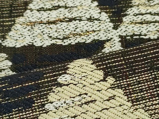 平和屋着物●六通柄袋帯 鱗文 正絹 逸品 DAAT7752ob