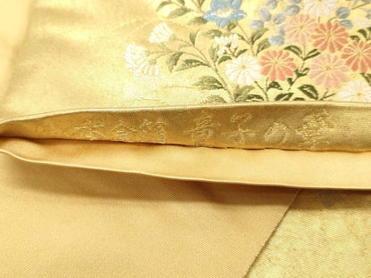 平和屋着物●西陣 長嶋成織物 ながしま帯 六通柄袋帯 唐織 瀞金錦 童子の華 本金箔 共箱付き 正絹 逸品 DAAT7853ob