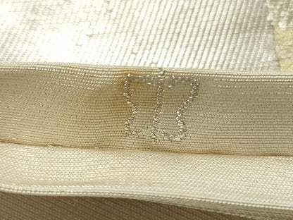 平和屋着物●西陣 川島織物 六通柄 本袋帯 松葉文 金銀糸 正絹 逸品 DAAT7880ob