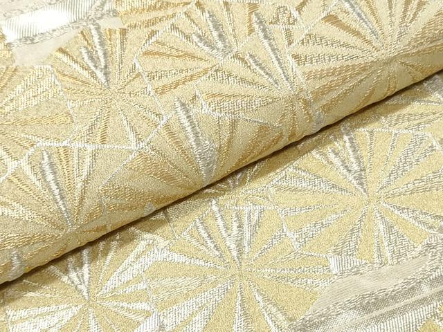 平和屋着物●西陣 川島織物 六通柄 本袋帯 松葉文 金銀糸 正絹 逸品 DAAT7880ob