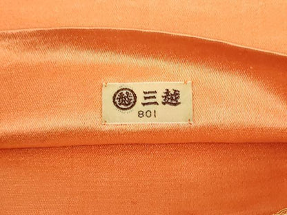 平和屋着物◎六通柄袋帯　更紗花唐草文　金銀糸　三越扱い　正絹　逸品　DAAT8403qp