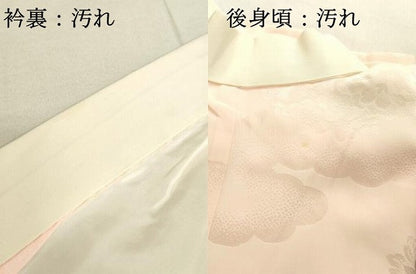 平和屋着物■長襦袢　袷　花丸地紋　暈し染め　正絹　逸品　DAAT8700zy
