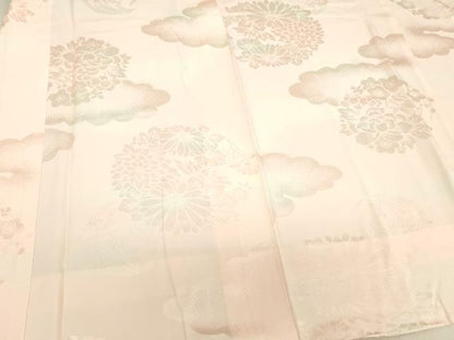 平和屋着物■長襦袢　袷　花丸地紋　暈し染め　正絹　逸品　DAAT8700zy
