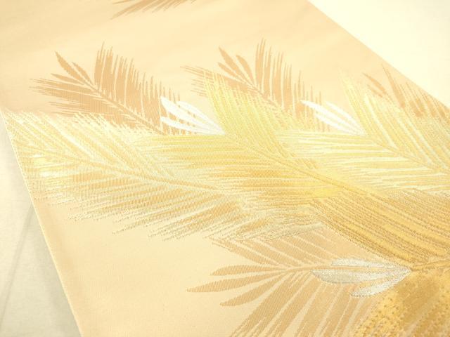 平和屋着物◎六通柄袋帯　若松　金銀糸　正絹　逸品　DAAT8721zy