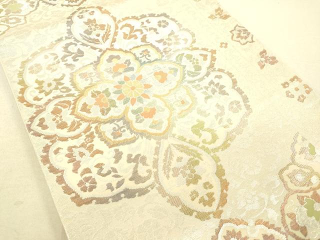 平和屋着物◎六通柄袋帯 花唐草文 金銀糸 正絹 逸品 DAAT8729zy