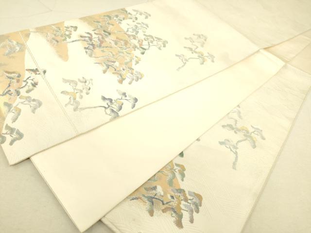 平和屋着物◎六通柄袋帯 枝松文 金銀糸 正絹 逸品 DAAT8794zy