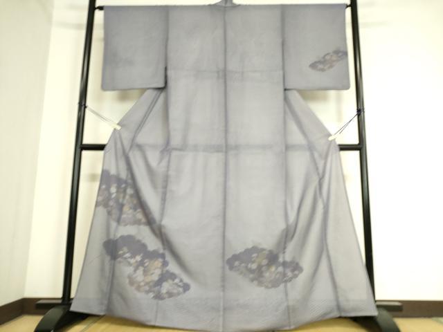 平和屋着物▽訪問着 無双 紗袷 紗×紋紗 雲取り花文 金彩 正絹 逸品 DAAT9003az