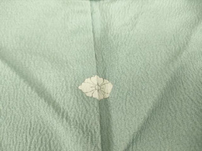 平和屋着物▽上質な小紋 単衣 草花文 金彩 正絹 逸品 DAAT9006az
