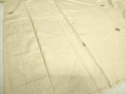 平和屋着物▽上質な紬 単衣 丸文 正絹 逸品 DAAT9009az