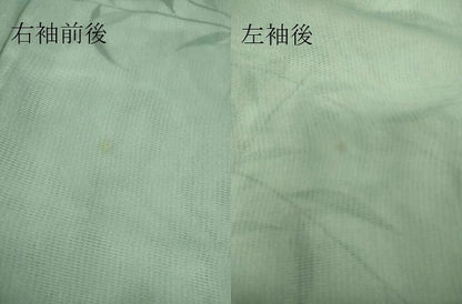 平和屋着物▽訪問着　無双　紗袷　紗×絽　草葉文　正絹　逸品　DAAT9010az