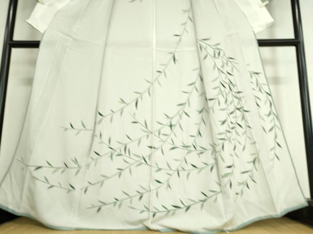 平和屋着物▽訪問着　無双　紗袷　紗×絽　草葉文　正絹　逸品　DAAT9010az