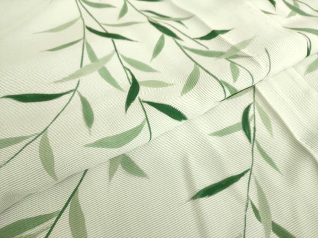 平和屋着物▽訪問着　無双　紗袷　紗×絽　草葉文　正絹　逸品　DAAT9010az