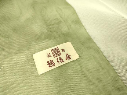 平和屋着物▽道行コート　無双　紗袷　紗×紗　蛍　手描き　ロング丈　銀座越後屋扱い　正絹　逸品　DAAT9011az