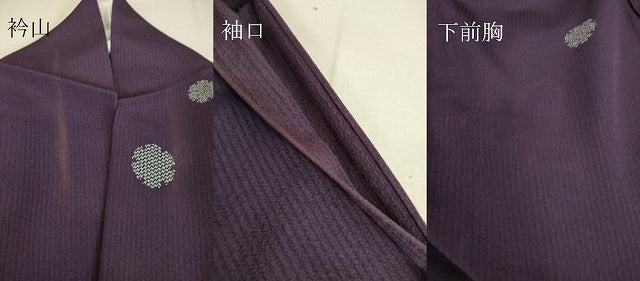 平和屋着物▽上質な小紋 彫士：矢田昇・染士：服部賓洞 単衣 雪輪文 高島屋扱い 正絹 逸品 DAAT9100az